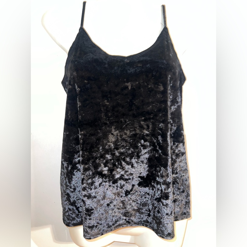 Hollister black velvet cami